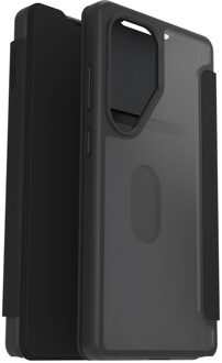 Otterbox React Folio Backcover voor de Samsung Galaxy S25 Ultra - Zwart Transparant