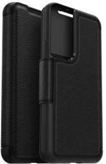 Otterbox Strada Case wallet hoes - Samsung Galaxy S22 - Zwart + Lunso Tempered Glass