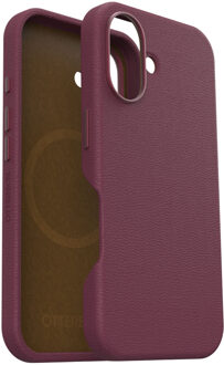 Otterbox Symmetry Cactus leren Backcover met MagSafe voor de Apple iPhone 16 - Maroon Bells Rood