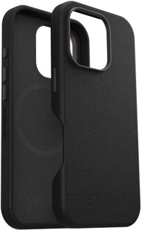 Otterbox Symmetry Cactus leren Backcover met MagSafe voor de Apple iPhone 16 Pro - Noir Ash Zwart