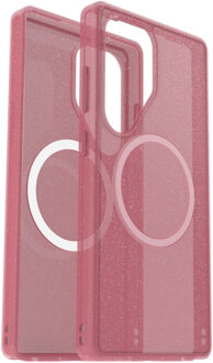 Otterbox Symmetry Clear Backcover MagSafe voor de Samsung Galaxy S25 Ultra - Thimbleberry Roze