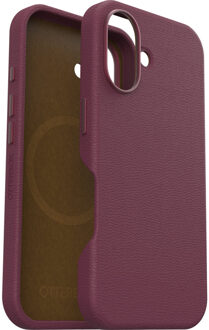 Otterbox Symmetry iPhone 16 Cactus leren hoesje - Magsafe Backcover - Maroon Bells Rood