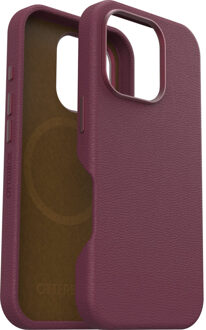 Otterbox Symmetry iPhone 16 Pro Cactus leren hoesje - Magsafe Backcover - Maroon Bells Rood