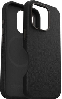 Otterbox Symmetry iPhone 16 Pro Cactus leren hoesje - Magsafe Backcover - Noir Ash Zwart