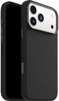 Otterbox Symmetry iPhone 17 Pro Max Cactus leren backcover Magsafe hoesje - Zwart
