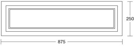 Otto O plafondlamp rechthoek noten notenhout