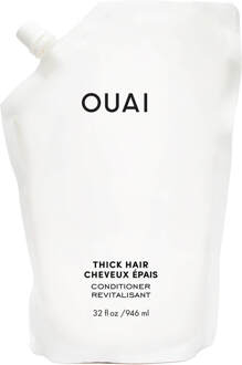 OUAI Thick Hair Conditioner - conditioner voor dik haar navulling - 946 ml