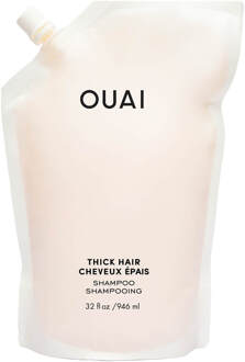 OUAI Thick Hair Shampoo - shampoo voor dik haar navulling - 946 ml