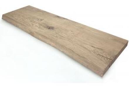 Oud eiken plank massief boomstam 80 x 20 cm