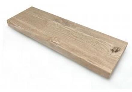 Oud eiken plank massief recht 80 x 20 cm