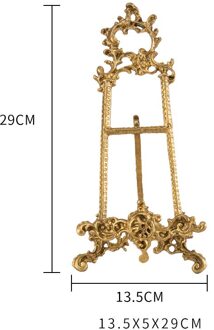 Oude Effect Klassieke Patroon Oude Retro Stijl Gouden Plaat Frame Schildersezel Dessert Stand Servies Display Stand Retro Schoonheid