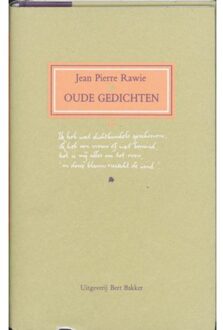 Oude gedichten - Boek Jean Pierre Rawie (9035104463)
