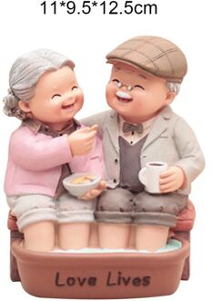 Oude Man Thuis Kleine Ornamenten Grootouders Oude Dame Oude Tekens Ambachten Verjaardag Cadeaus Voor Ouders Decorations00