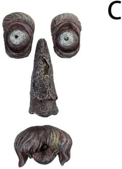 Oude Man Tree Hugger Tuin Art Outdoor Boom Grappige Oude Man Gezicht Sculptuur Grillige Boom Gezicht Tuin Decoratie Funning