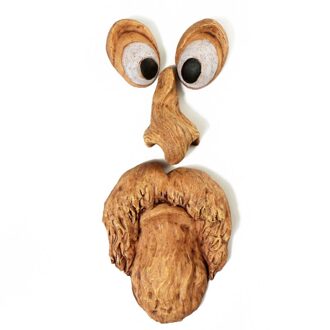 Oude Man Tree Hugger Yard Art Outdoor Funny Boom Sculptuur Schors Gezicht Decor Creatieve Hars Gezicht Pasen Props Voor Thuis tuin Decor