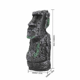 Oude Paaseiland Stone Hoofd Aquarium Ornament, Aquarium Decoratie Accessoires Geschikt Voor Zout En Zoet Water