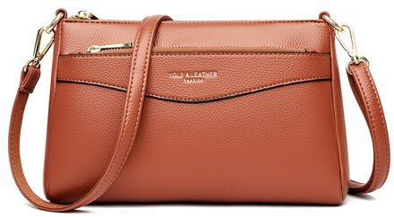 Oude Tang Pu Lederen Schoudertassen Voor Vrouwen Winter Luxe Black Crossbody Sac een Belangrijkste gember