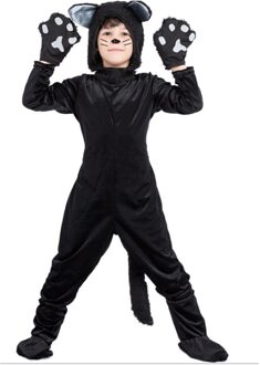 Ouder-kind Outfit Leuke Kleuterschool Jongen Beer Kat Animal Cosplay Jumpsuit Kinderen Dag Uniformen Halloween Kerst Kostuums Xl