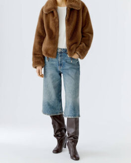 Oui Bermuda/short 0095396 Blauw - 42