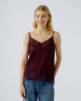 Oui Top zonder mouw 0094325 Bordeaux - 38