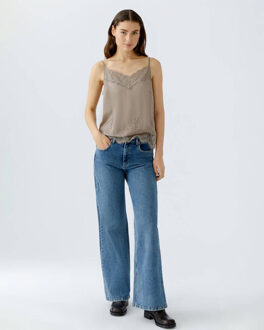 Oui Top zonder mouw 0094325 Bruin - 40