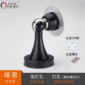 Oukali Non Geperforeerde Deur Zinklegering Floor Deurstopper Wc Deur Hoge Intensiteit Magnetische Deur Absorber Deur Top Muur Zuig 6