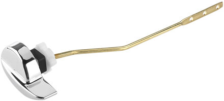 OULII Roestvrij Wc Zinklegering Wrench Duurzaam Wc Watertank Flush Deurkruk Accessoire (Zilver + Golden)