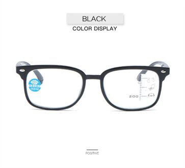 Oulylan Anti-Blauw Licht Leesbril Vrouwen Mannen Progressieve Multifocale Verziendheid Bril Presbyopie Brillen Dioptrie 2.5 SPH 0 add 3.00 / zwart