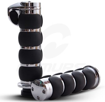 OUMURS 1 "25mm Motorcycle Stuur Handle Bar End Hand Grips Voor Harley Touring Straat Glide Softail Dyna Honda yamaha Kawasaki chroom