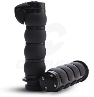 OUMURS 1 "25mm Motorcycle Stuur Handle Bar End Hand Grips Voor Harley Touring Straat Glide Softail Dyna Honda yamaha Kawasaki zwart