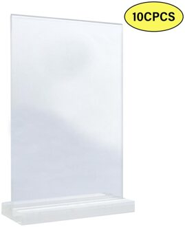 Ourwarm Bruiloft Plaats Kaart Acryl Plaats Kaarten Stand Wedding Party Tafeldecoratie Blank Helder Acryl Houder Voor Diy Bruiloft Acrylic stand