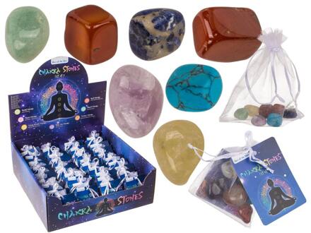 Out of the Blue Chakra stenen set a 7 stuks 1,5x1cm verschillende
