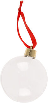 Out of the Blue DIY kerstbal - met kleurplaat sjabloon - transparant - 7 x 9 cm - vulbaar