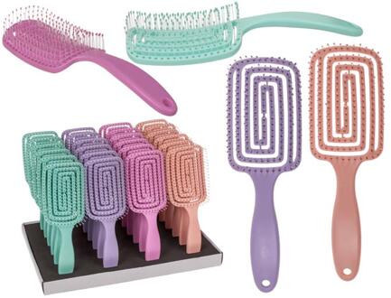 Out of the Blue Flexibele haarborstel 23x10x2,5cm verschillende