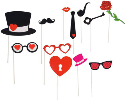 Out of the Blue -- Foto props set huwelijk - 12 delig - selfies maken