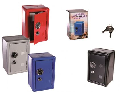 Out of the Blue Fun & Feest Klein huishoudelijke accessoires Kluis spaarpot