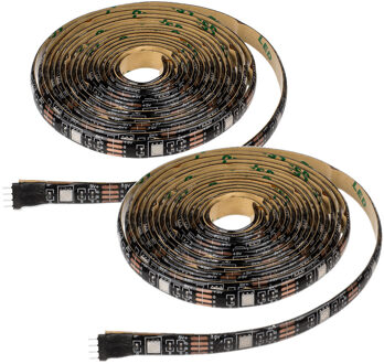 Out of the Blue LED strip verlichting - 2x - gekleurd -3 m - USB - zelfklevend -afstandsbediening - lichtstrip