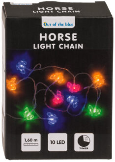 Out of the Blue Lichtsnoer - paarden thema - 160 cm - op batterij - gekleurd- verlichting