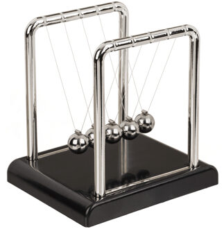 Out of the Blue Mini Newton pendel cradle met 5 ballen - 9 x 7 cm - kantoor gadget