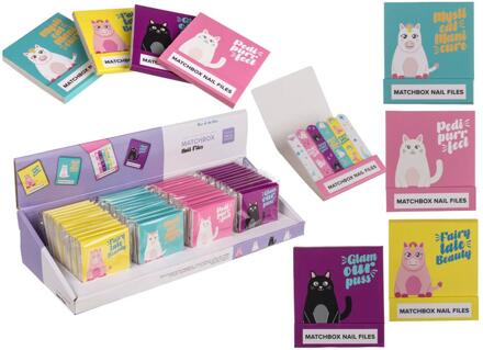 Out of the Blue Nagelvijlen set a 6 in giftbox 5,5x5,8cm verschillende