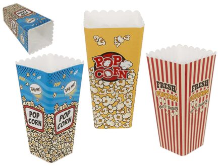Out of the Blue Popcornbeker kunststof 10x10xH24,2cm verschillende
