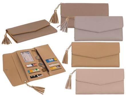 Out of the Blue Portemonee kunstleder Elegant 19x9,5cm verschillende