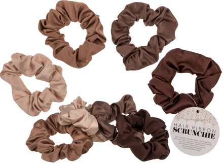 Out of the Blue Scrunchie haarelastiek bruin