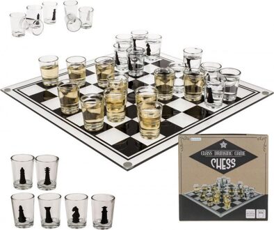 Out of the Blue Shotglass Chess Set Transparant