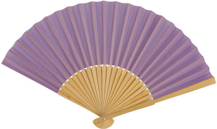 Out of the Blue Spaanse handwaaier - special colours - lavendel - bamboe/papier - 21 cm Lila