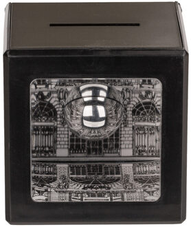 Out of the Blue Spaarpot Magic/Goochel truc - kunststof - 7 cm - Geld wordt onzichtbaar - Kind/volwassenen Zwart