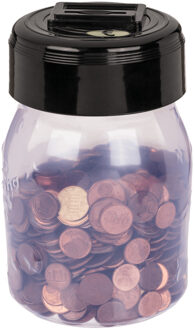 Out of the Blue Spaarpot zelf tellend - kunststof - 18 x 10 cm - Geld wordt geteld - Kind/volwassenen - Euro