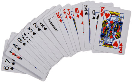 Out of the Blue Speelkaarten in mini formaat - 54 speelkaartjes - 6 x 4 cm - geplastificeerd karton