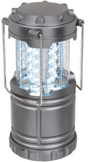 Out of the Blue Stormlantaarn - zilver - uitschuifbaar - 8 x 25 cm - retro campinglamp - op batterijen