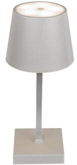 Out of the Blue USB tafellamp LED dimbaar grijs 26 cm van kunststof